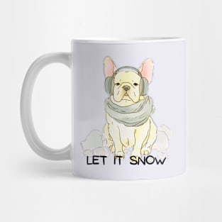 LET IT SNOW - French Bulldog Mug